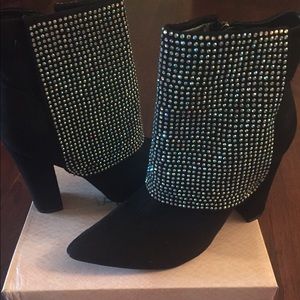 Cape Robbin Rhinestone Ankle Boots